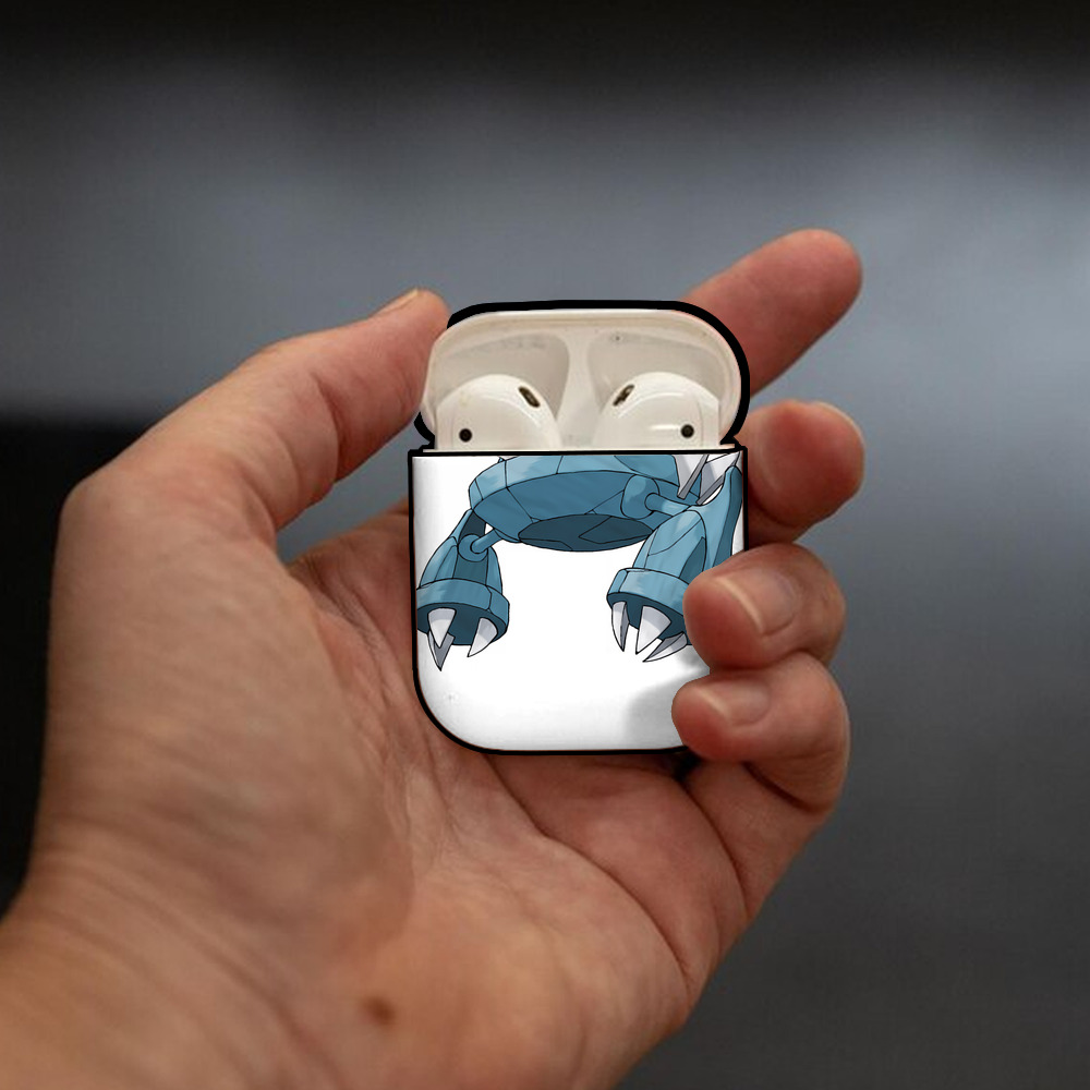 ポケットモンスター Pokémon AirPods 第2世代保護ケース ハードシェル ブラック 耐衝撃・防指紋・カラビナ付き