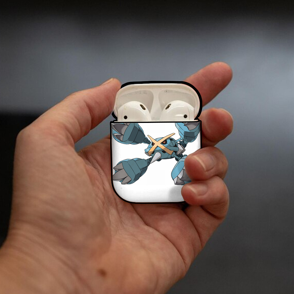 ポケットモンスター Pokémon AirPods 第2世代保護ケース ハードシェル ブラック 耐衝撃・防指紋・カラビナ付き