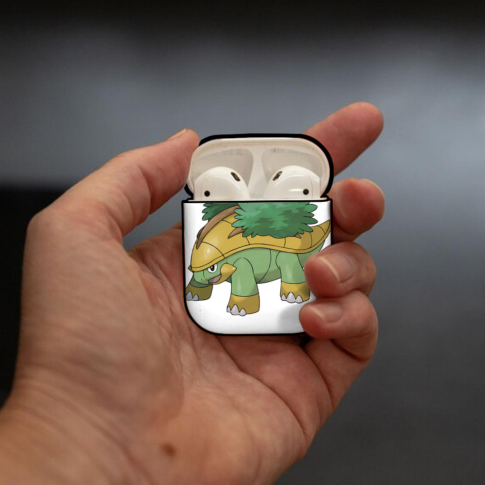 ポケットモンスター Pokémon AirPods 第2世代保護ケース ハードシェル ブラック 耐衝撃・防指紋・カラビナ付き