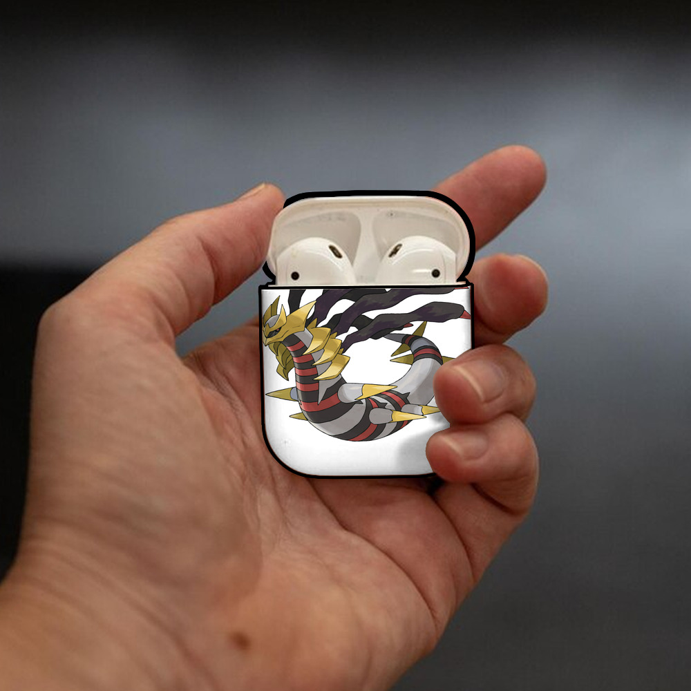 ポケットモンスター Pokémon AirPods 第2世代保護ケース ハードシェル ブラック 耐衝撃・防指紋・カラビナ付き