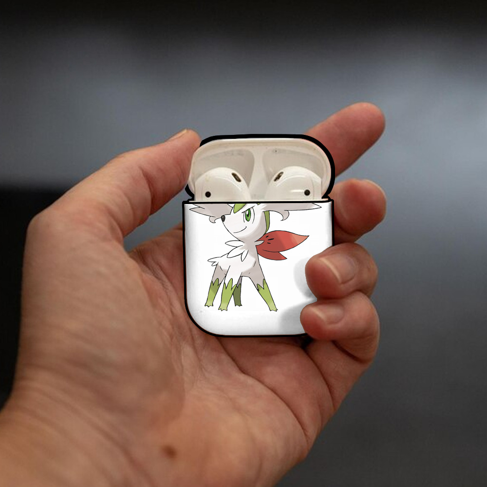 ポケットモンスター Pokémon AirPods 第2世代保護ケース ハードシェル ブラック 耐衝撃・防指紋・カラビナ付き