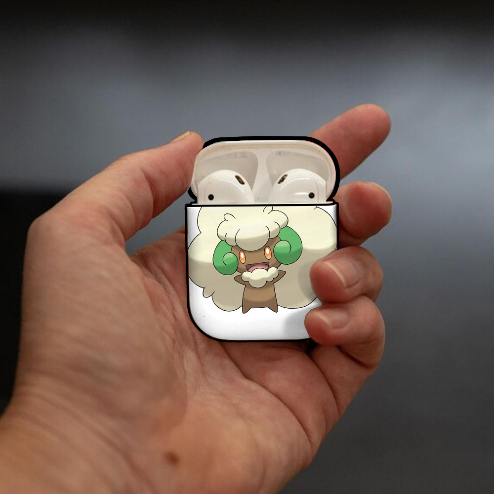ポケットモンスター Pokémon AirPods 第2世代保護ケース ハードシェル ブラック 耐衝撃・防指紋・カラビナ付き
