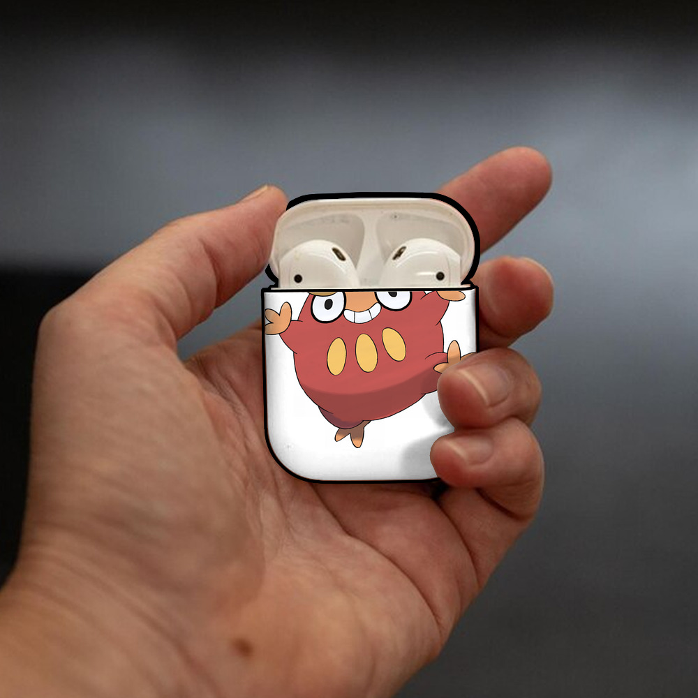 ポケットモンスター Pokémon AirPods 第2世代保護ケース ハードシェル ブラック 耐衝撃・防指紋・カラビナ付き