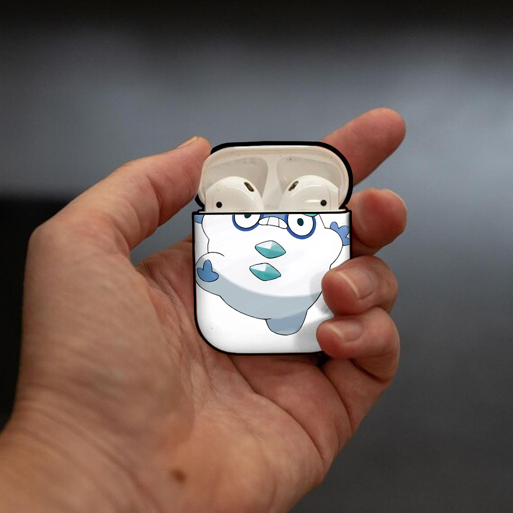 ポケットモンスター Pokémon AirPods 第2世代保護ケース ハードシェル ブラック 耐衝撃・防指紋・カラビナ付き