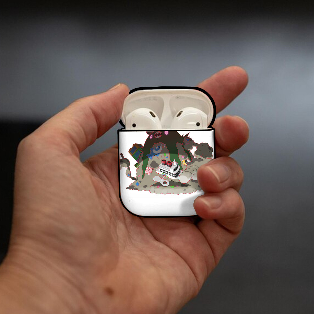 ポケットモンスター Pokémon AirPods 第2世代保護ケース ハードシェル ブラック 耐衝撃・防指紋・カラビナ付き