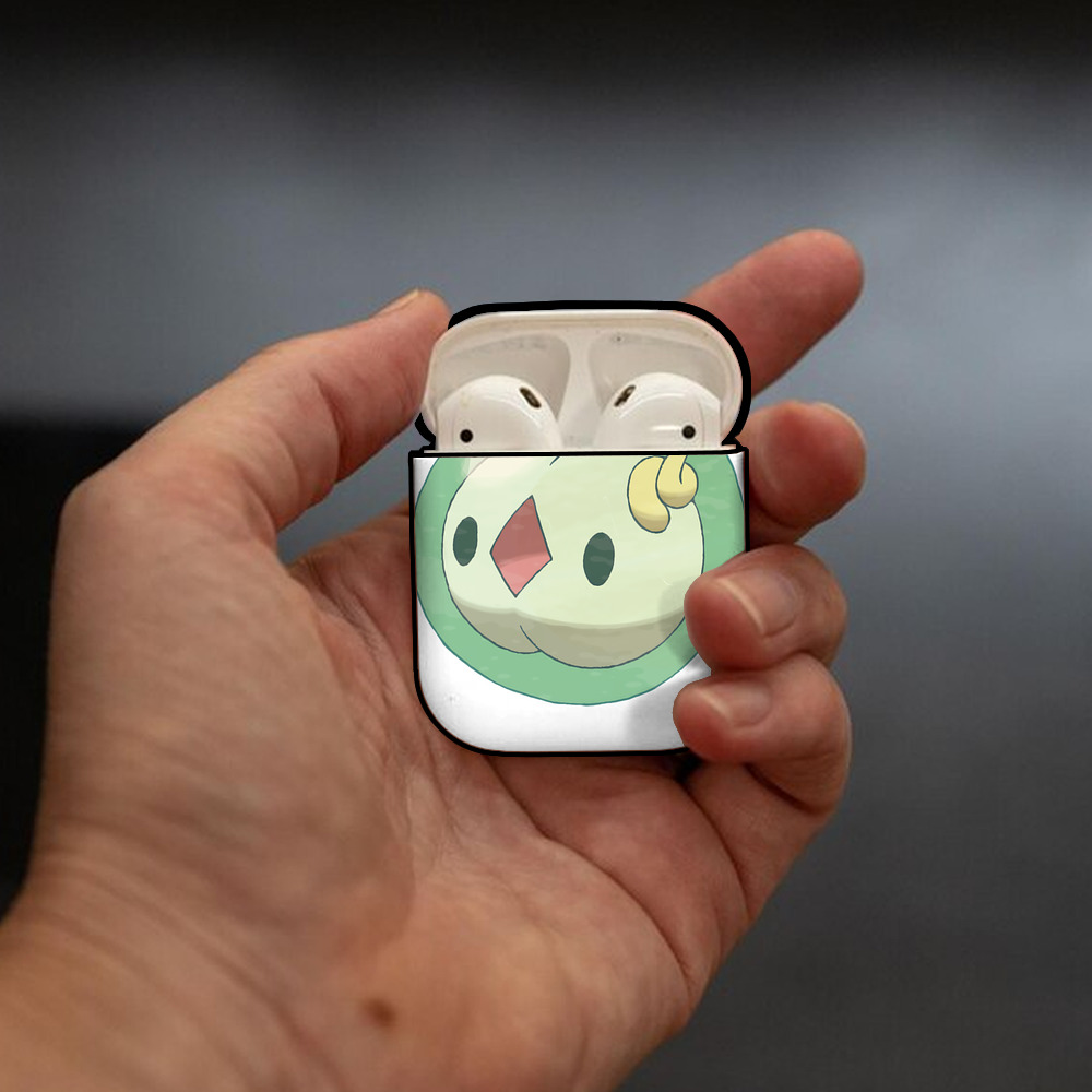 ポケットモンスター Pokémon AirPods 第2世代保護ケース ハードシェル ブラック 耐衝撃・防指紋・カラビナ付き