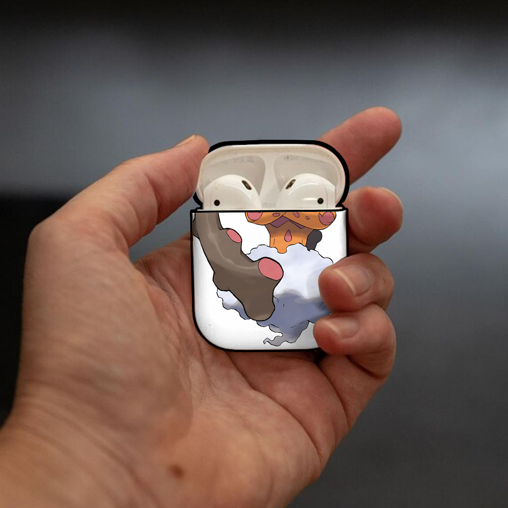 ポケットモンスター Pokémon AirPods 第2世代保護ケース ハードシェル ブラック 耐衝撃・防指紋・カラビナ付き
