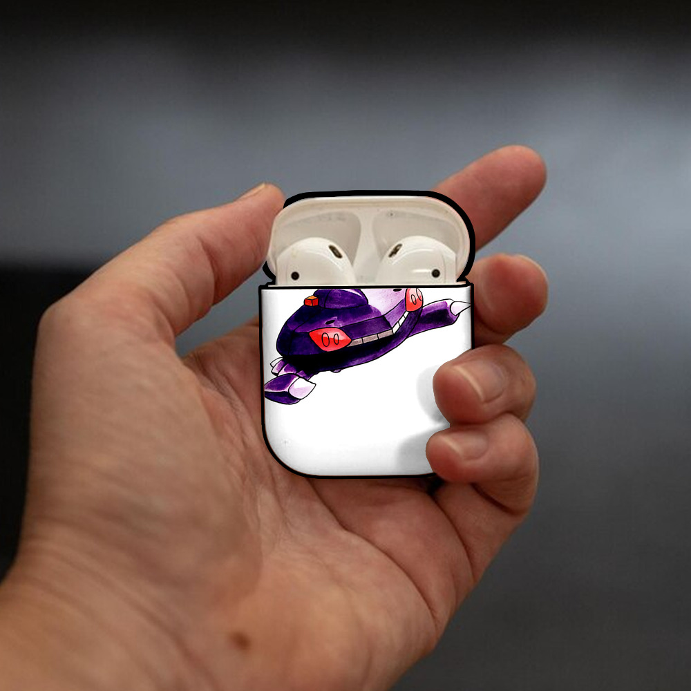 ポケットモンスター Pokémon AirPods 第2世代保護ケース ハードシェル ブラック 耐衝撃・防指紋・カラビナ付き