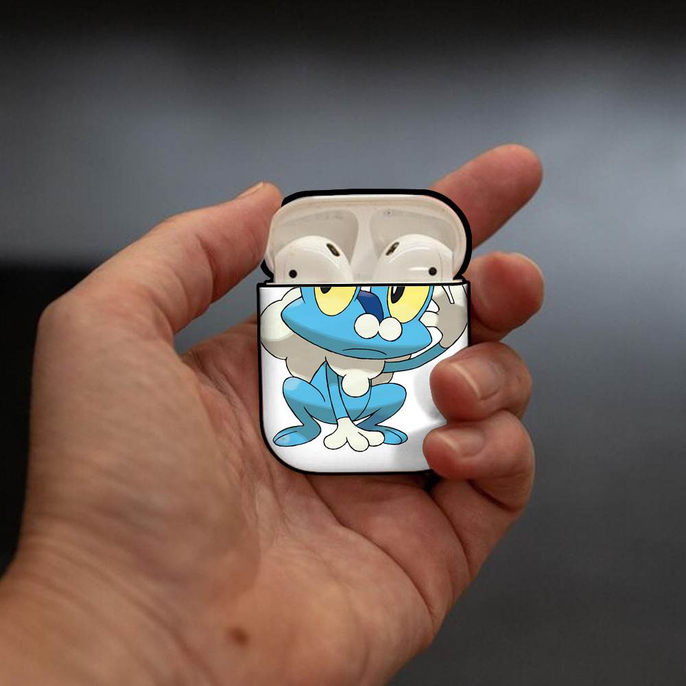 ポケットモンスター Pokémon AirPods 第2世代保護ケース ハードシェル ブラック 耐衝撃・防指紋・カラビナ付き