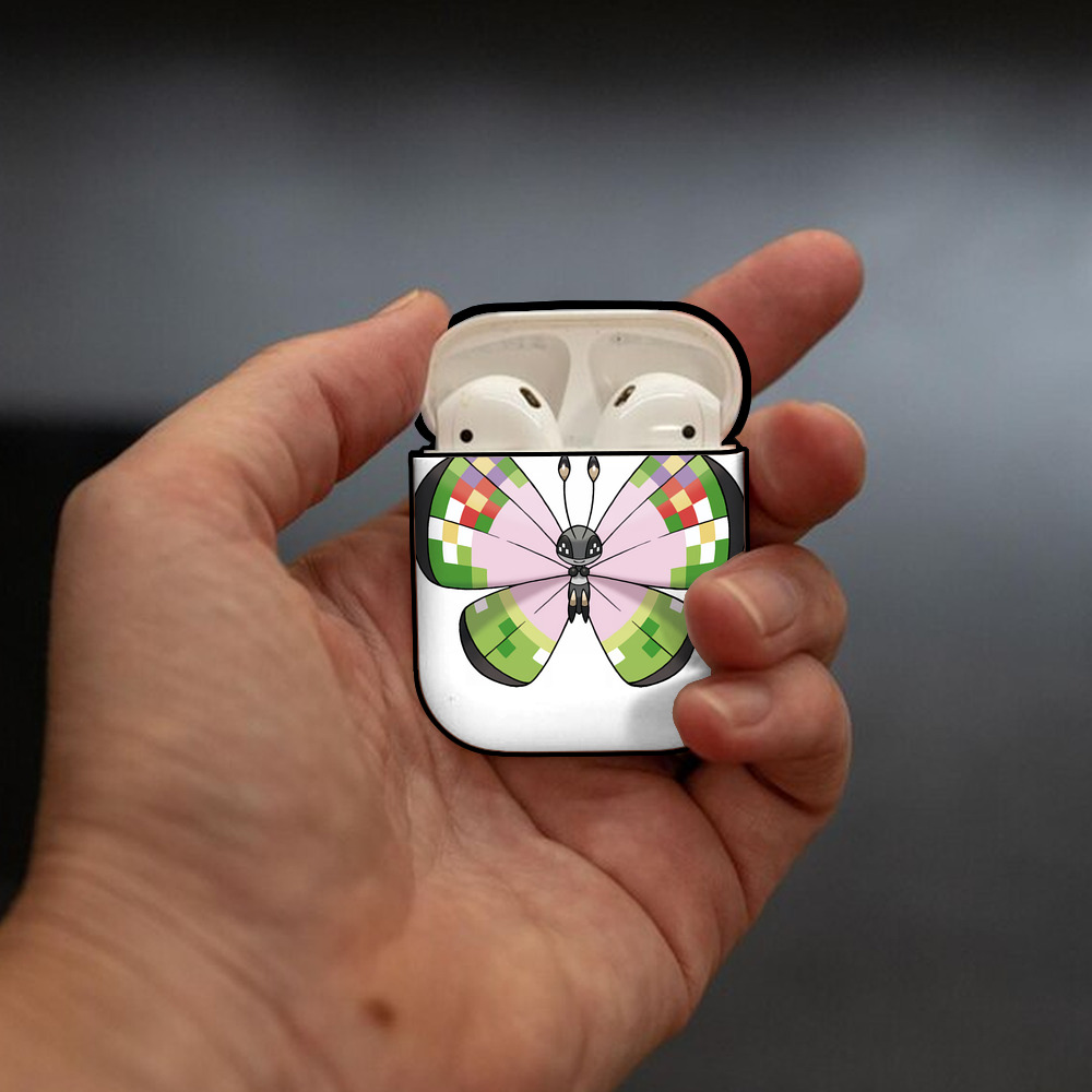 ポケットモンスター Pokémon AirPods 第2世代保護ケース ハードシェル ブラック 耐衝撃・防指紋・カラビナ付き