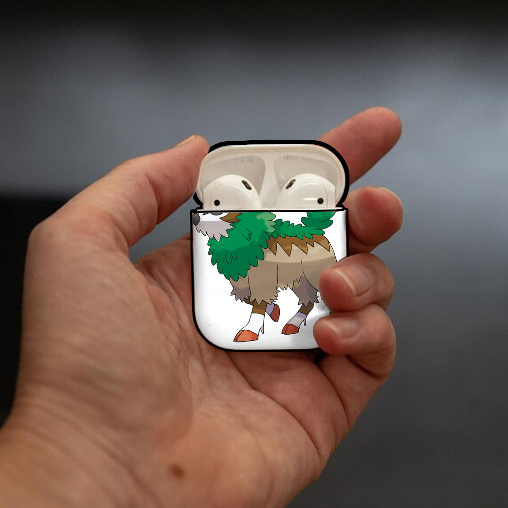 ポケットモンスター Pokémon AirPods 第2世代保護ケース ハードシェル ブラック 耐衝撃・防指紋・カラビナ付き