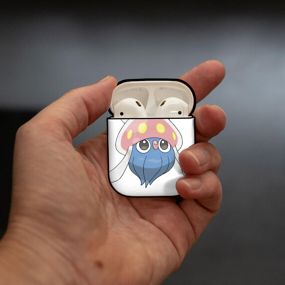 ポケットモンスター Pokémon AirPods 第2世代保護ケース ハードシェル ブラック 耐衝撃・防指紋・カラビナ付き