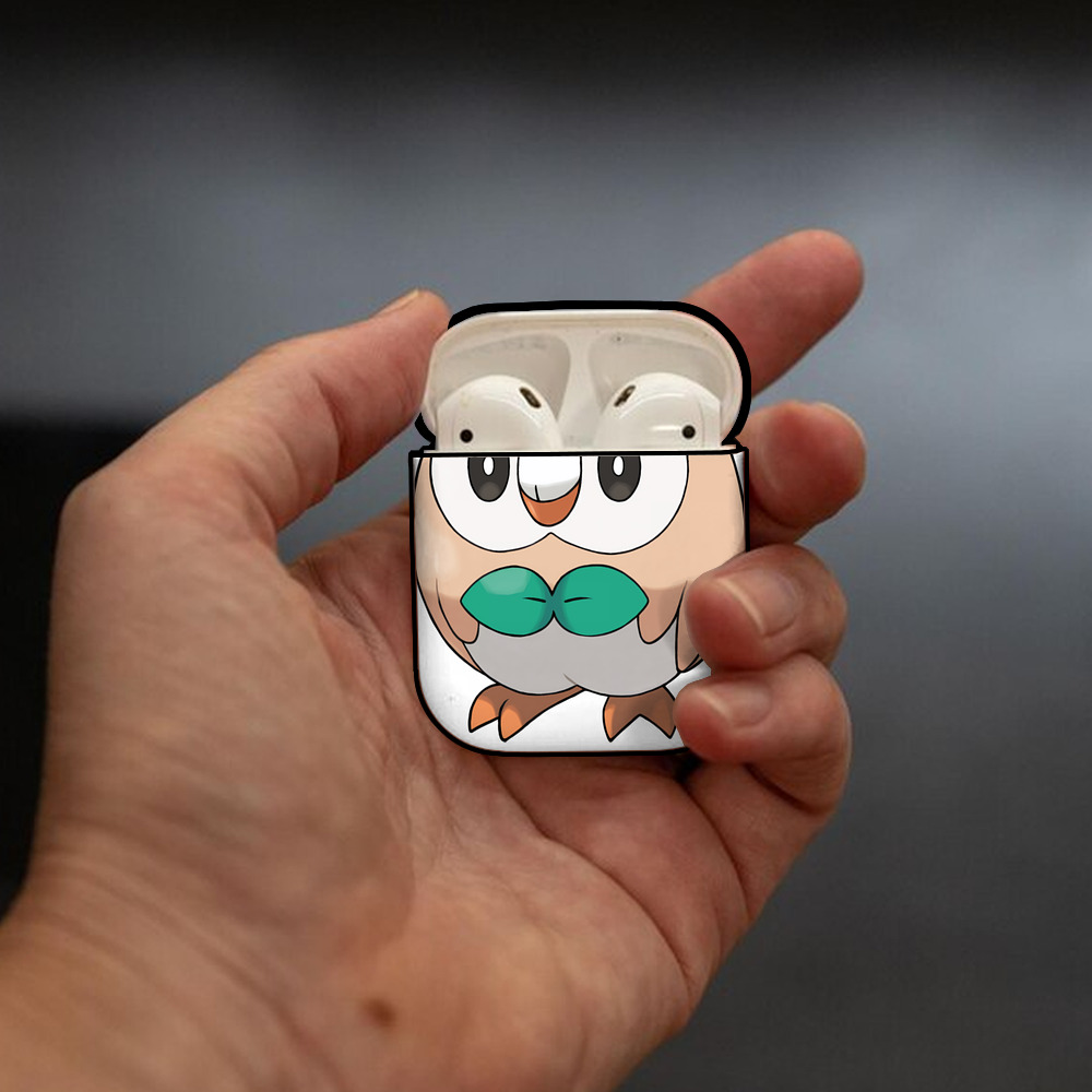 ポケットモンスター Pokémon AirPods 第2世代保護ケース ハードシェル ブラック 耐衝撃・防指紋・カラビナ付き
