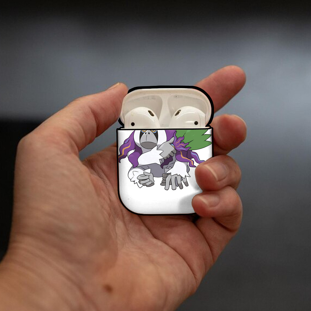 ポケットモンスター Pokémon AirPods 第2世代保護ケース ハードシェル ブラック 耐衝撃・防指紋・カラビナ付き