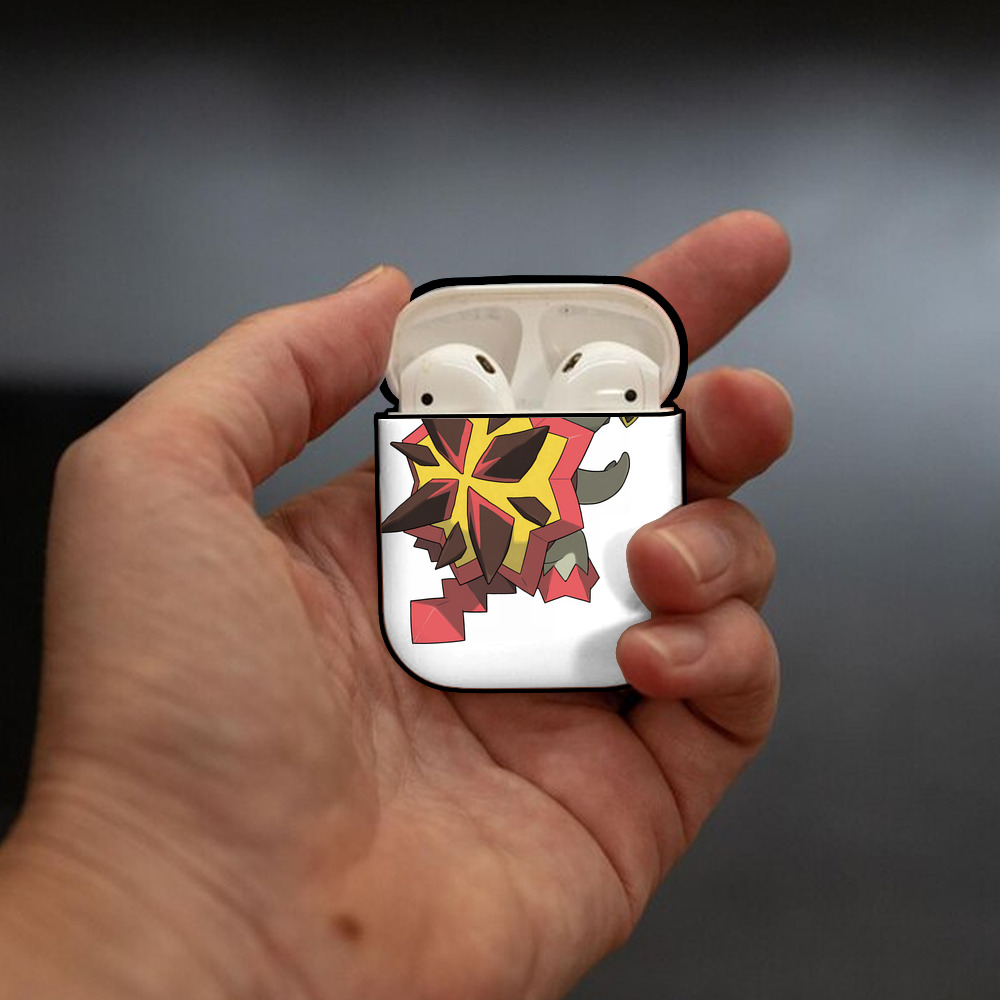 ポケットモンスター Pokémon AirPods 第2世代保護ケース ハードシェル ブラック 耐衝撃・防指紋・カラビナ付き
