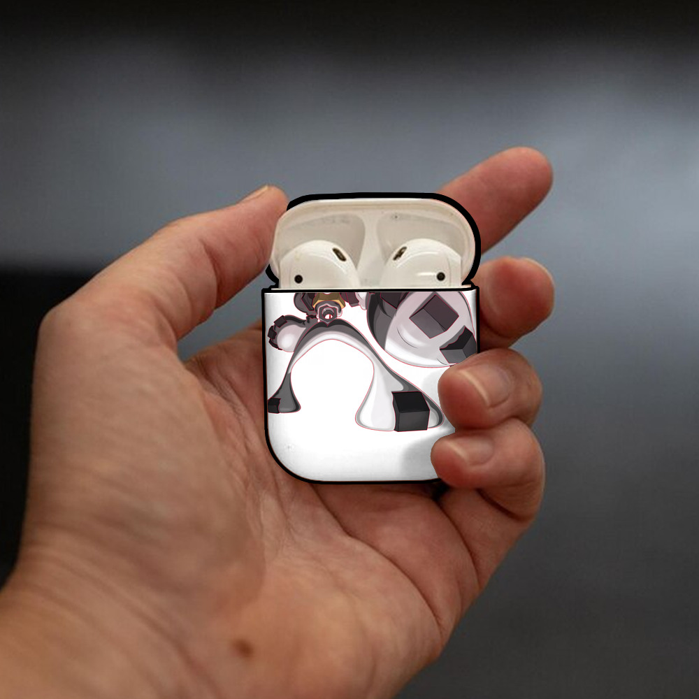 ポケットモンスター Pokémon AirPods 第2世代保護ケース ハードシェル ブラック 耐衝撃・防指紋・カラビナ付き