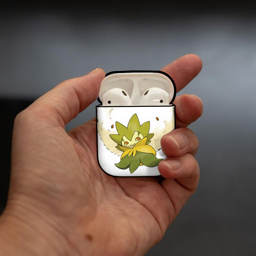 ポケットモンスター Pokémon AirPods 第2世代保護ケース ハードシェル ブラック 耐衝撃・防指紋・カラビナ付き
