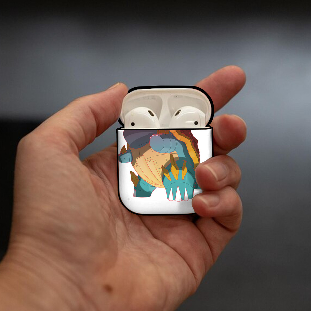 ポケットモンスター Pokémon AirPods 第2世代保護ケース ハードシェル ブラック 耐衝撃・防指紋・カラビナ付き