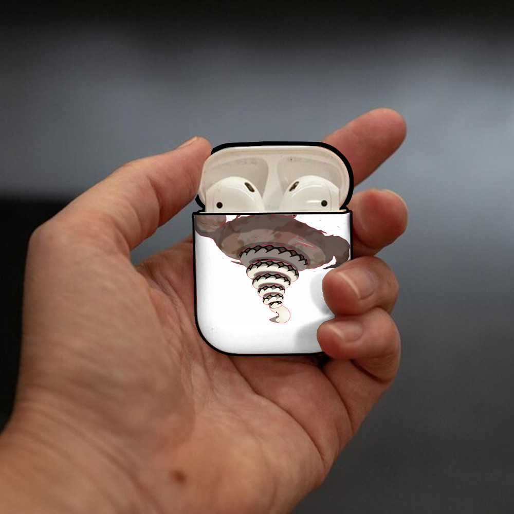 ポケットモンスター Pokémon AirPods 第2世代保護ケース ハードシェル ブラック 耐衝撃・防指紋・カラビナ付き