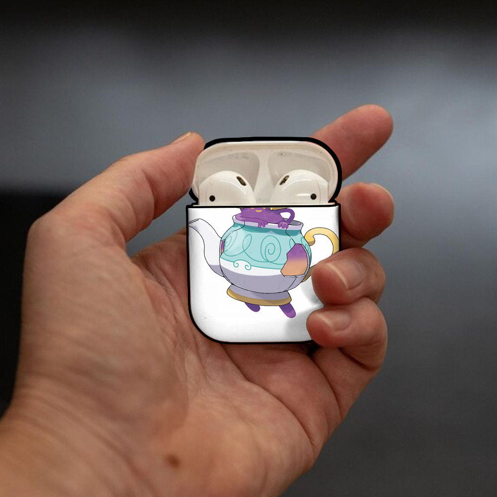ポケットモンスター Pokémon AirPods 第2世代保護ケース ハードシェル ブラック 耐衝撃・防指紋・カラビナ付き