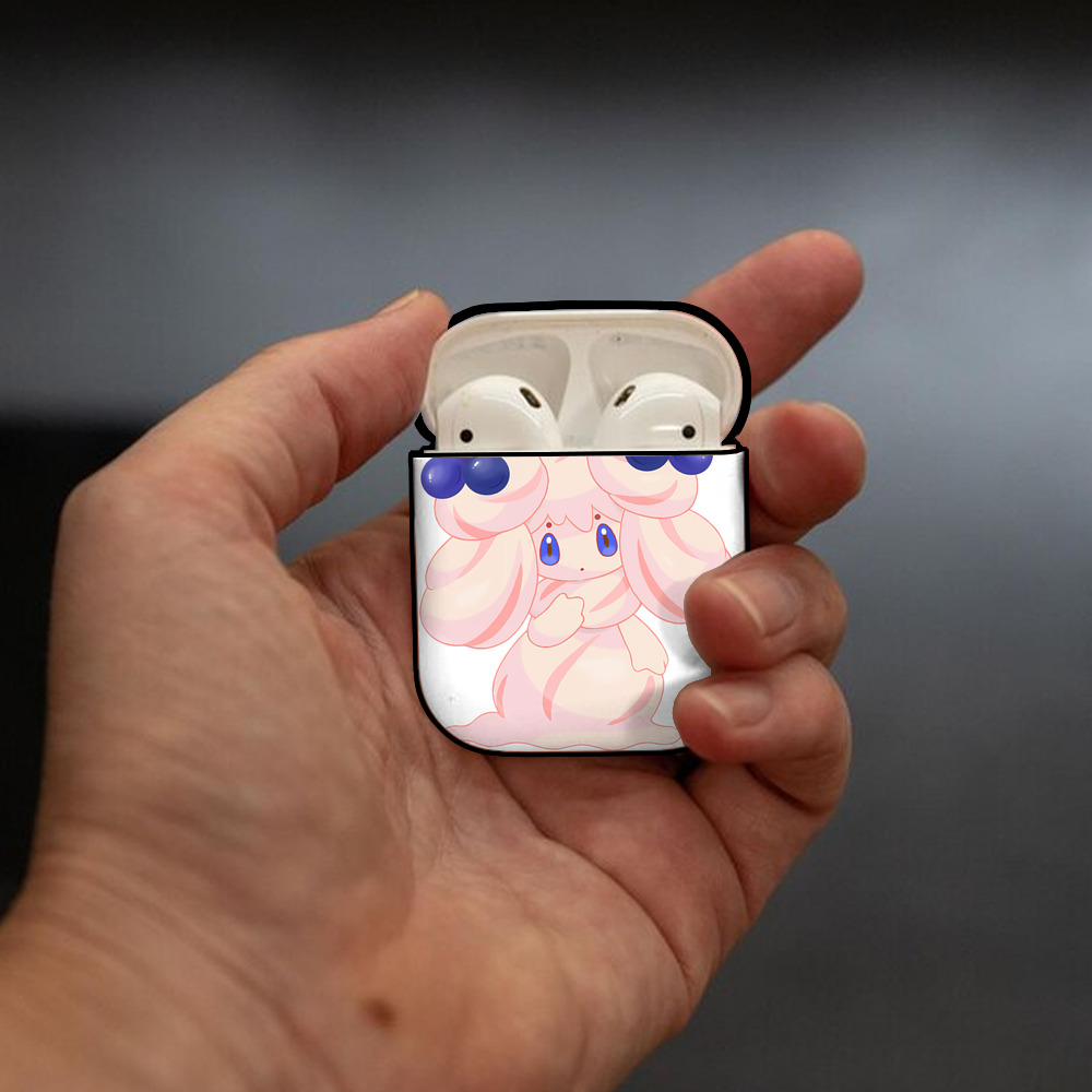 ポケットモンスター Pokémon AirPods 第2世代保護ケース ハードシェル ブラック 耐衝撃・防指紋・カラビナ付き