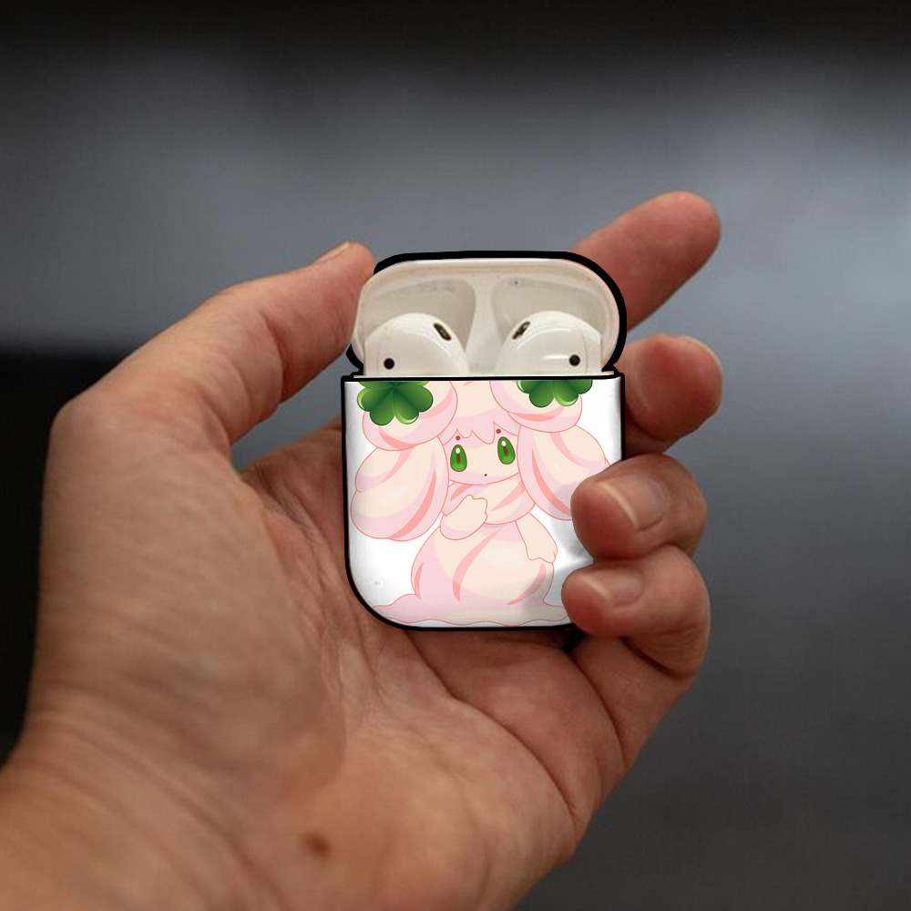 ポケットモンスター Pokémon AirPods 第2世代保護ケース ハードシェル ブラック 耐衝撃・防指紋・カラビナ付き
