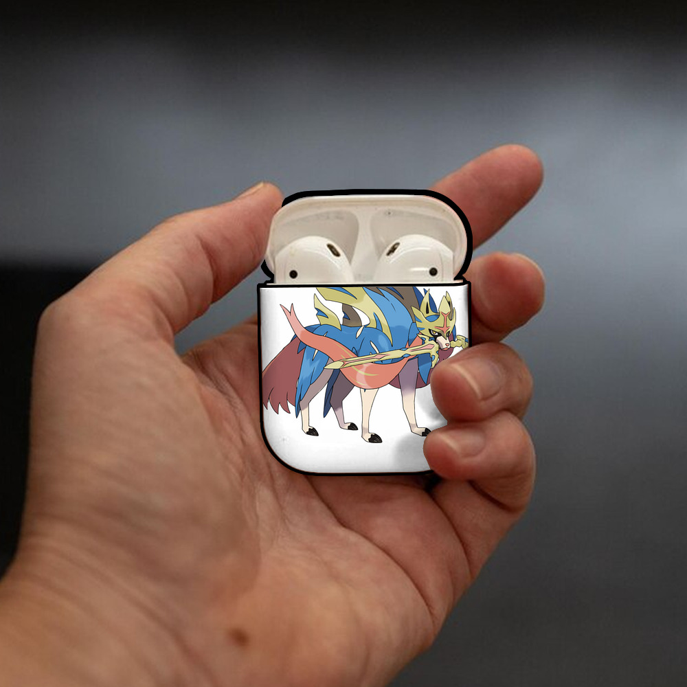 ポケットモンスター Pokémon AirPods 第2世代保護ケース ハードシェル ブラック 耐衝撃・防指紋・カラビナ付き