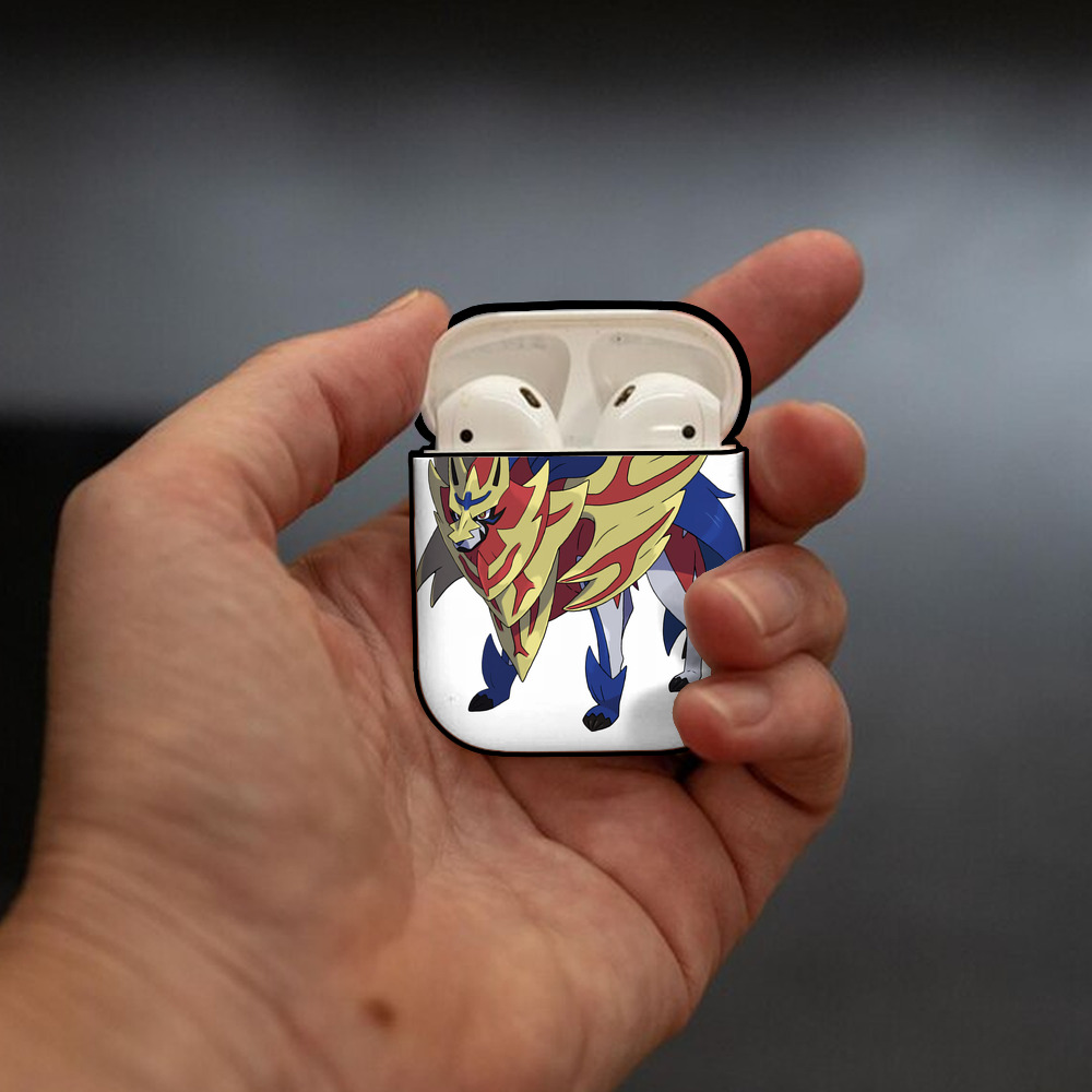ポケットモンスター Pokémon AirPods 第2世代保護ケース ハードシェル ブラック 耐衝撃・防指紋・カラビナ付き