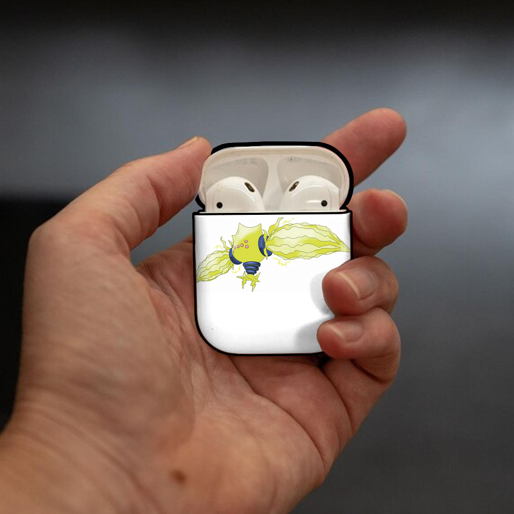 ポケットモンスター Pokémon AirPods 第2世代保護ケース ハードシェル ブラック 耐衝撃・防指紋・カラビナ付き