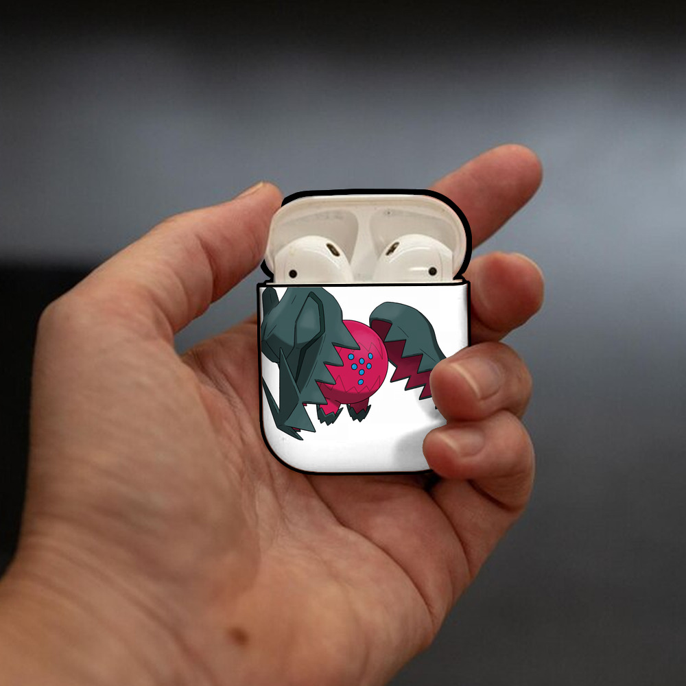 ポケットモンスター Pokémon AirPods 第2世代保護ケース ハードシェル ブラック 耐衝撃・防指紋・カラビナ付き