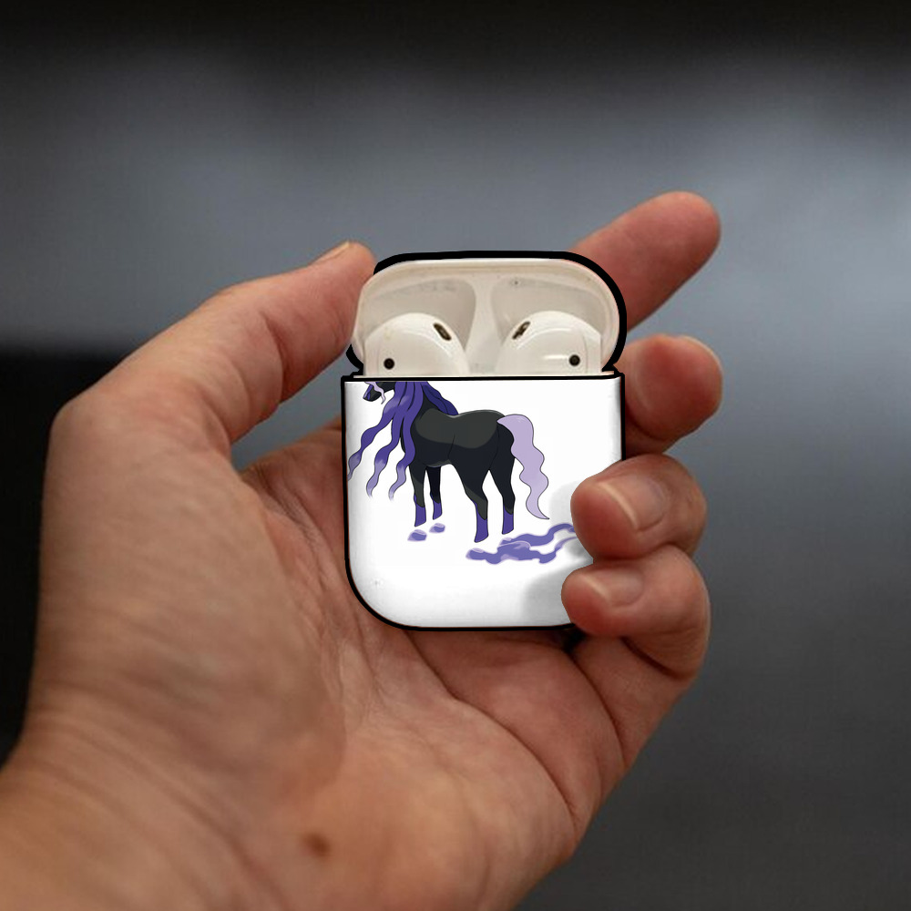 ポケットモンスター Pokémon AirPods 第2世代保護ケース ハードシェル ブラック 耐衝撃・防指紋・カラビナ付き