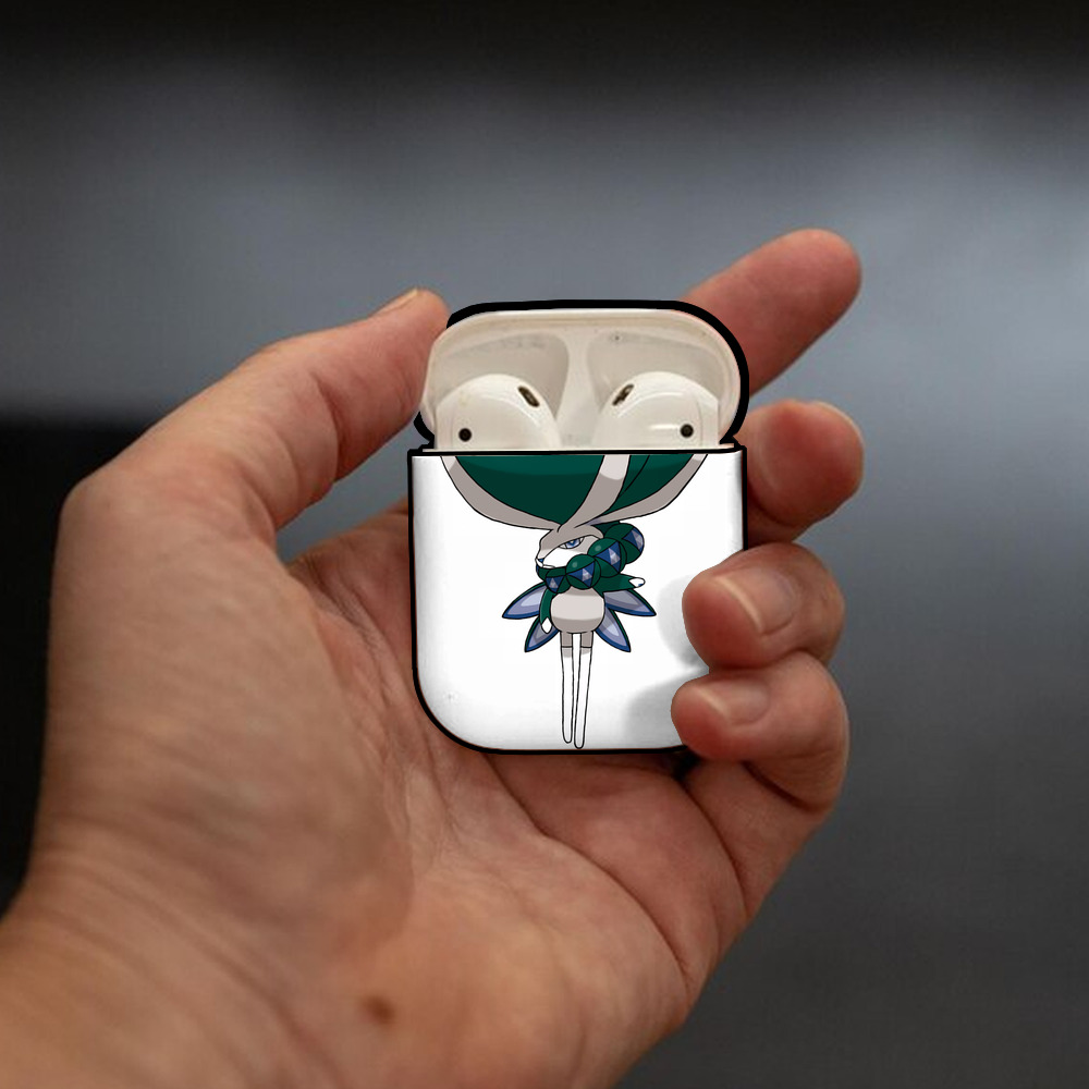 ポケットモンスター Pokémon AirPods 第2世代保護ケース ハードシェル ブラック 耐衝撃・防指紋・カラビナ付き