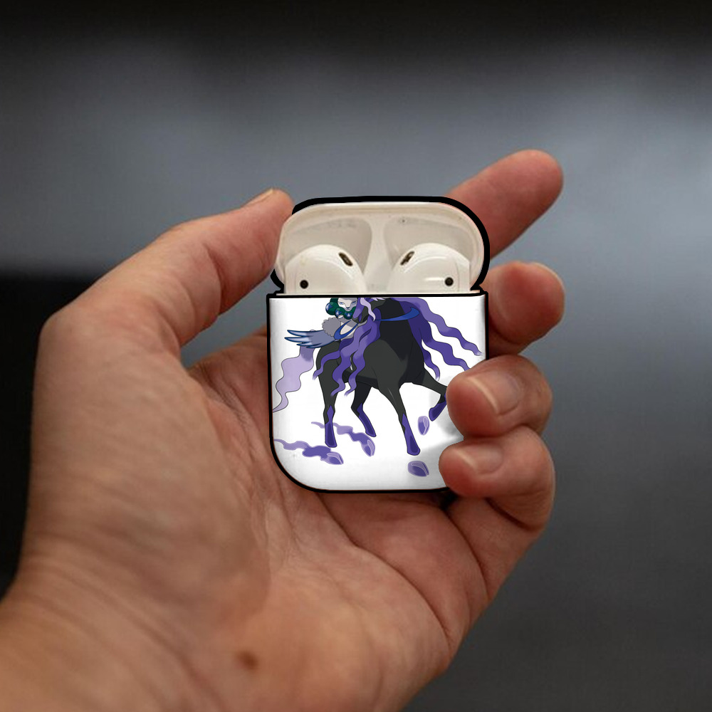 ポケットモンスター Pokémon AirPods 第2世代保護ケース ハードシェル ブラック 耐衝撃・防指紋・カラビナ付き