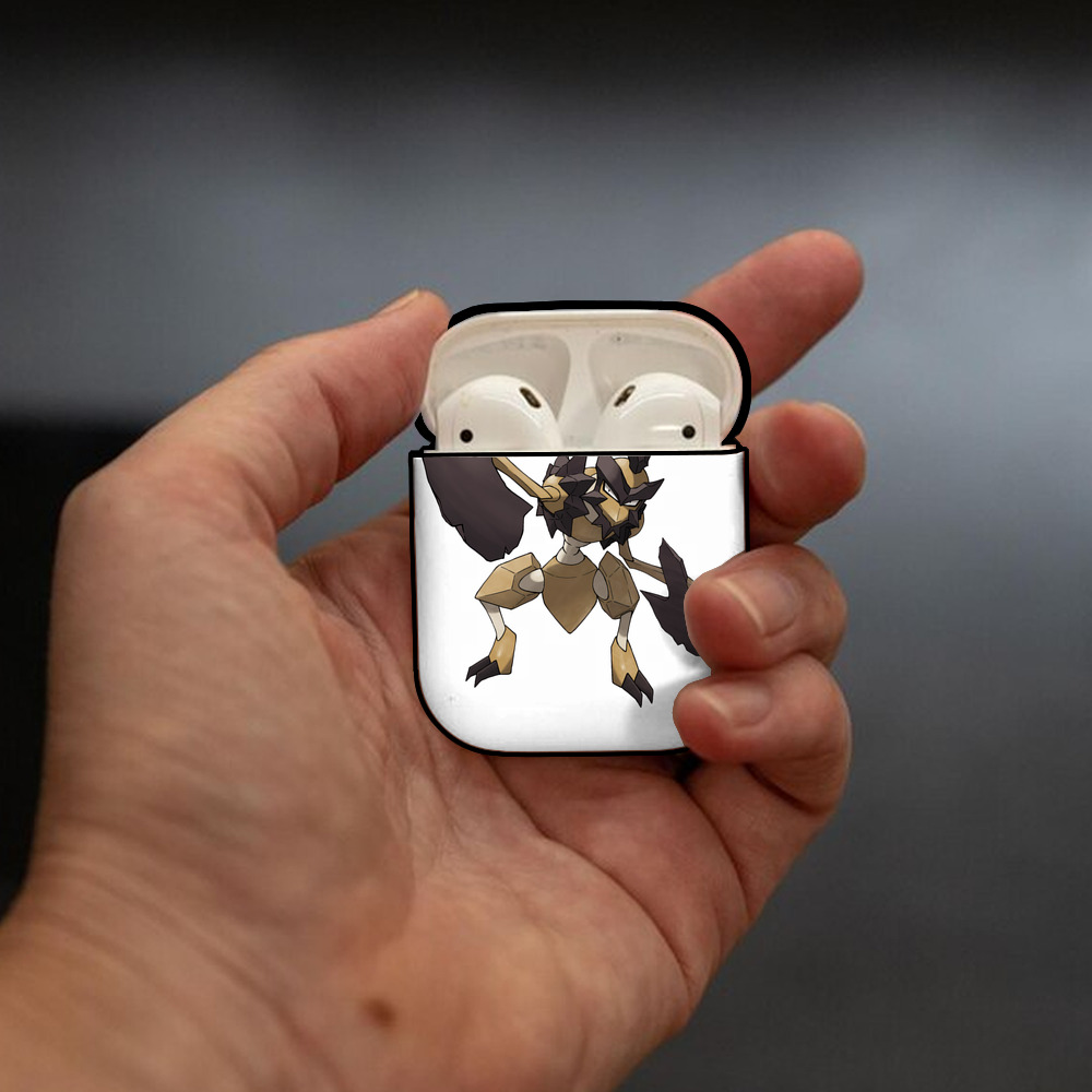 ポケットモンスター Pokémon AirPods 第2世代保護ケース ハードシェル ブラック 耐衝撃・防指紋・カラビナ付き