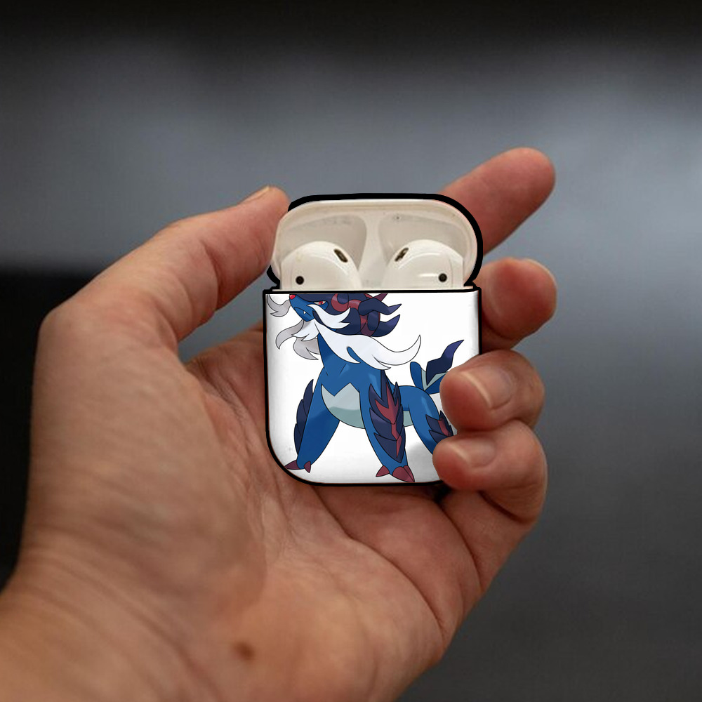 ポケットモンスター Pokémon AirPods 第2世代保護ケース ハードシェル ブラック 耐衝撃・防指紋・カラビナ付き