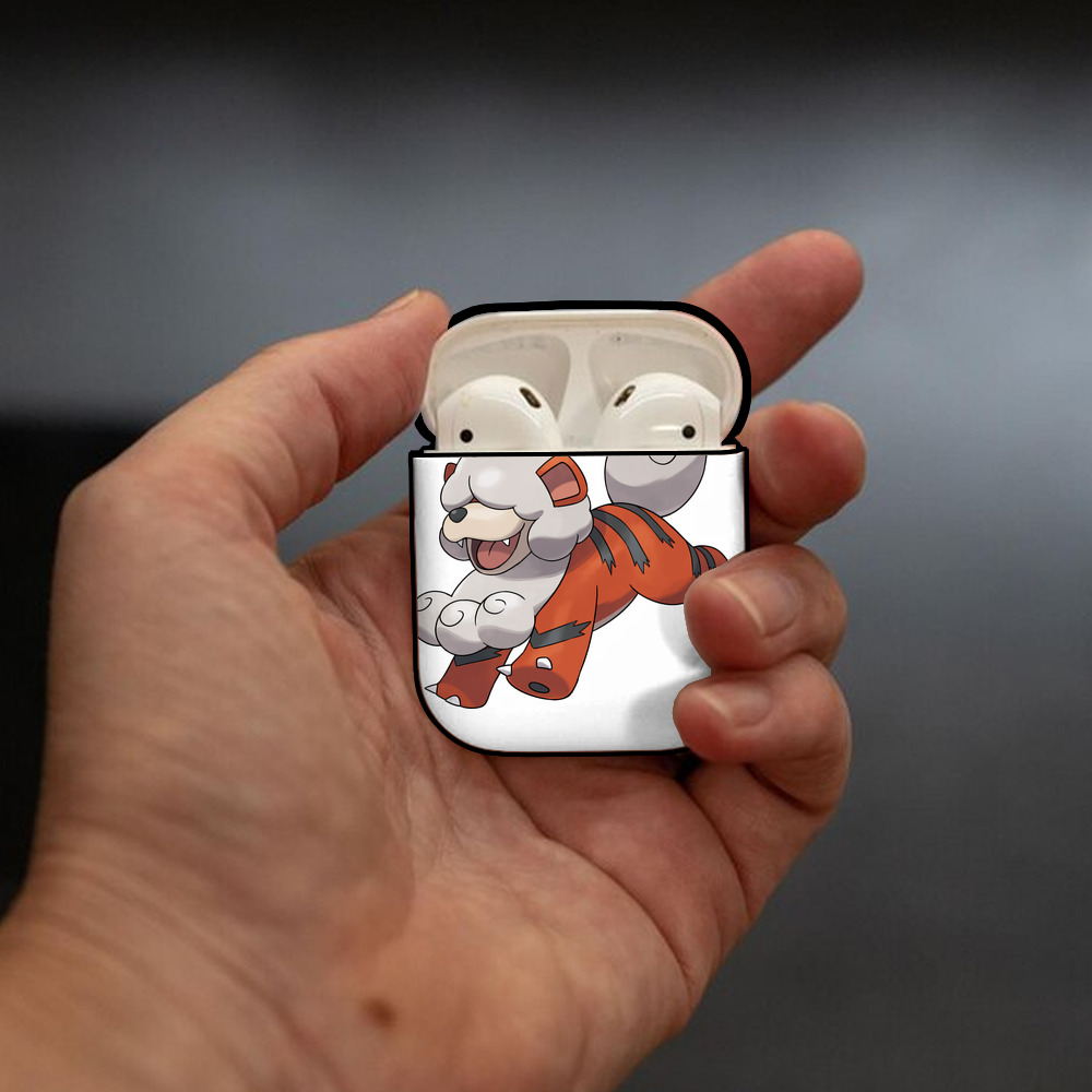 ポケットモンスター Pokémon AirPods 第2世代保護ケース ハードシェル ブラック 耐衝撃・防指紋・カラビナ付き