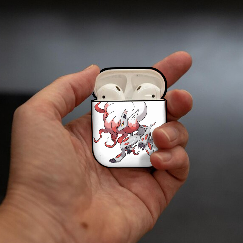 ポケットモンスター Pokémon AirPods 第2世代保護ケース ハードシェル ブラック 耐衝撃・防指紋・カラビナ付き