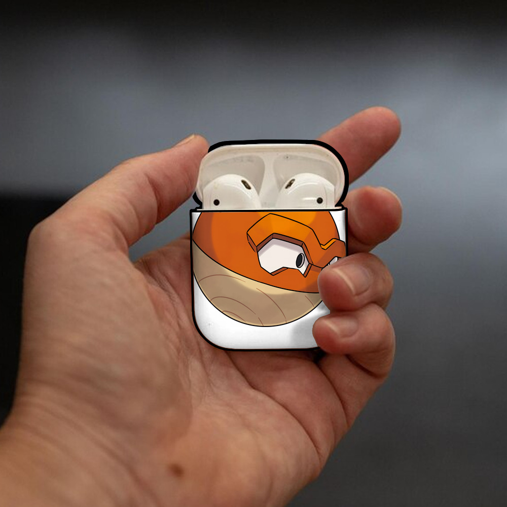 ポケットモンスター Pokémon AirPods 第2世代保護ケース ハードシェル ブラック 耐衝撃・防指紋・カラビナ付き