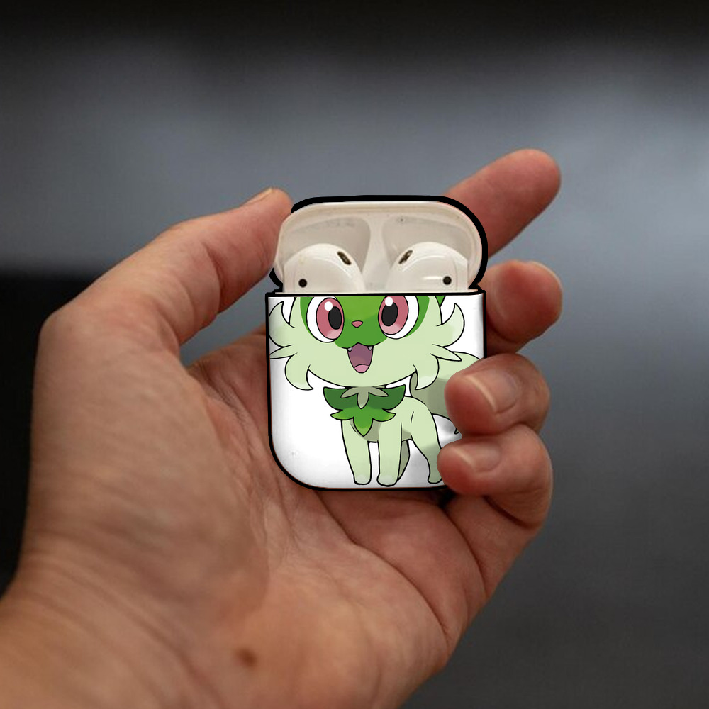 ポケットモンスター Pokémon AirPods 第2世代保護ケース ハードシェル ブラック 耐衝撃・防指紋・カラビナ付き