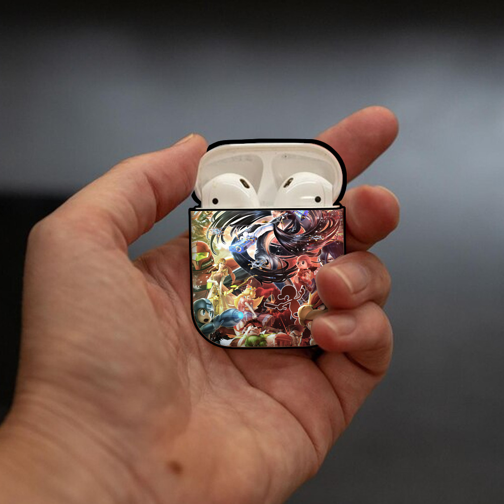 ポケットモンスター Pokémon AirPods 第2世代保護ケース ハードシェル ブラック 耐衝撃・防指紋・カラビナ付き