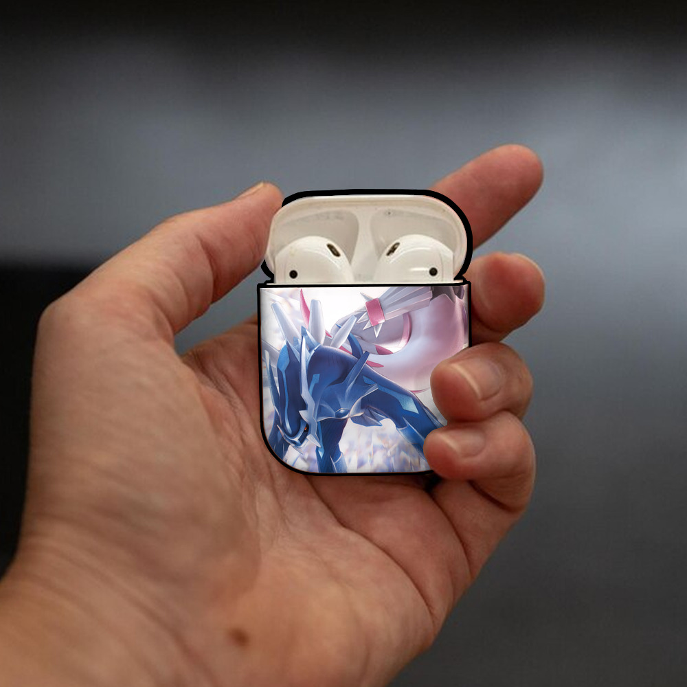 ポケットモンスター Pokémon AirPods 第2世代保護ケース ハードシェル ブラック 耐衝撃・防指紋・カラビナ付き