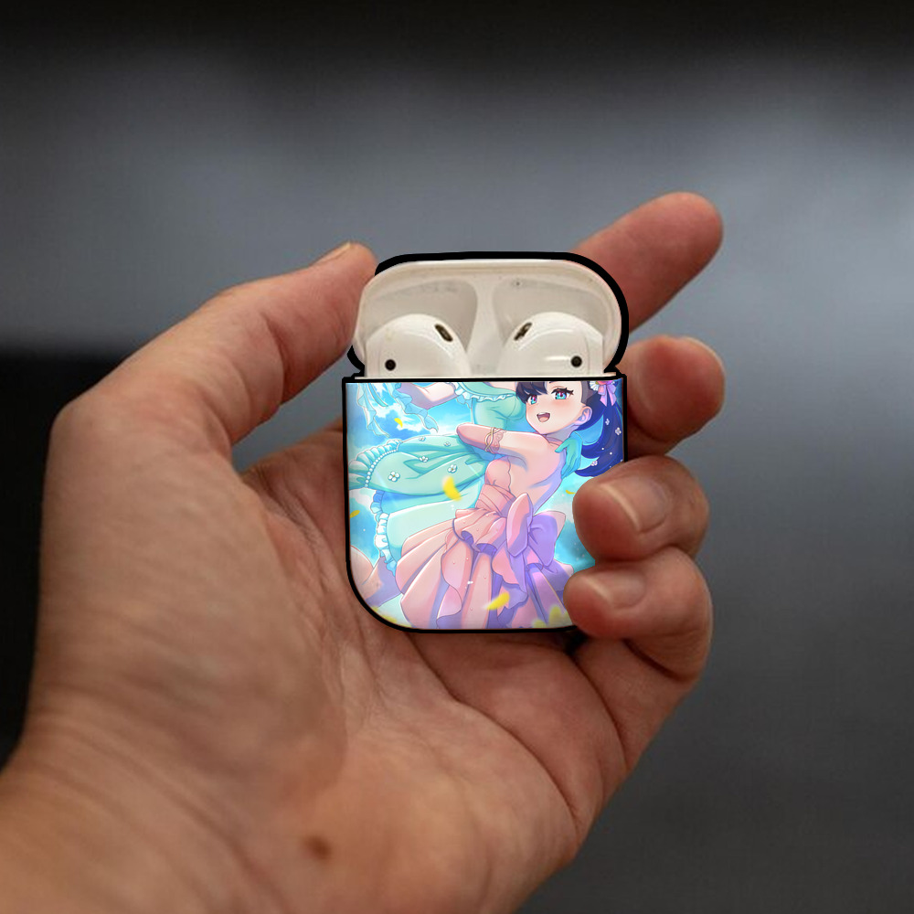 ポケットモンスター Pokémon AirPods 第2世代保護ケース ハードシェル ブラック 耐衝撃・防指紋・カラビナ付き