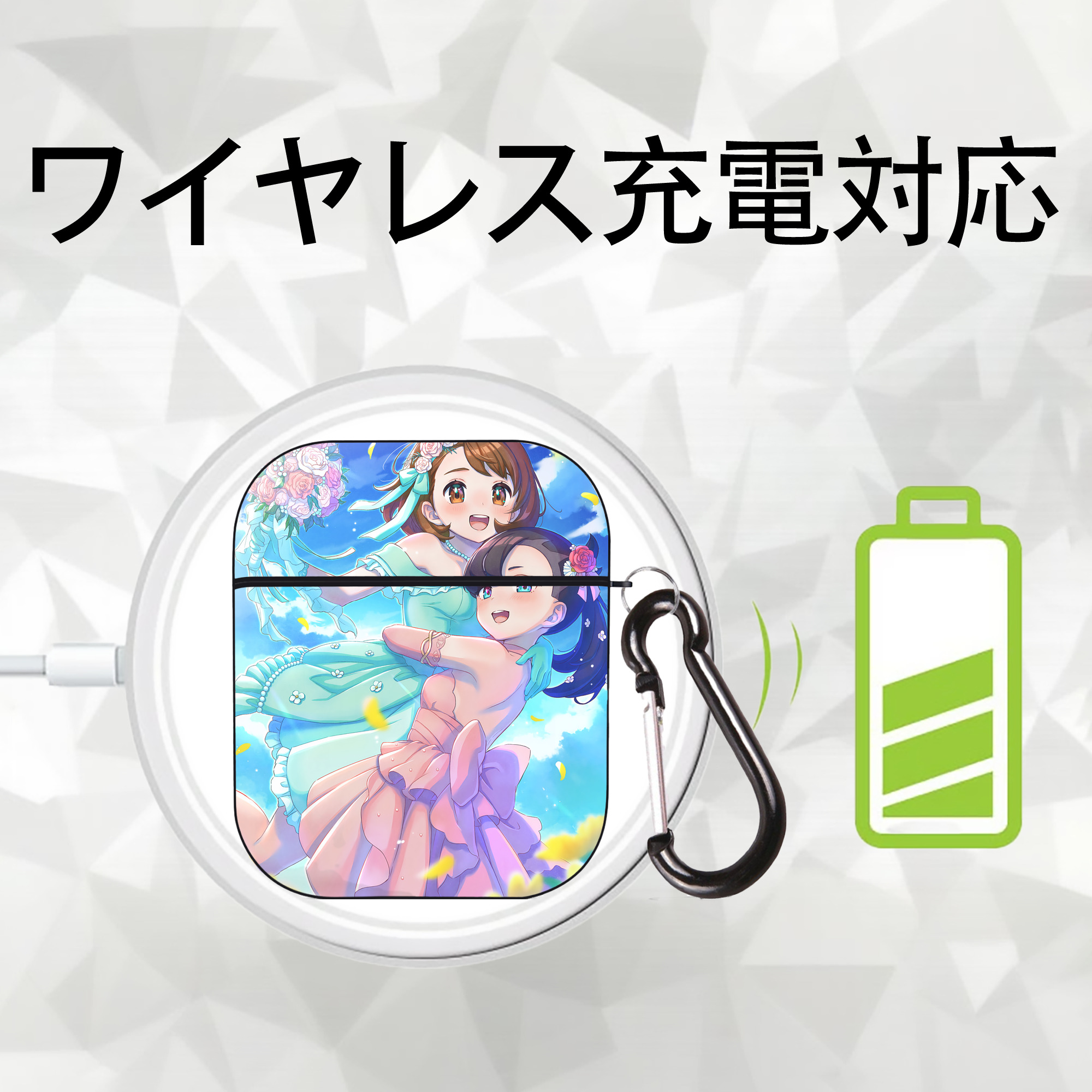 ポケットモンスター Pokémon AirPods 第2世代保護ケース ハードシェル ブラック 耐衝撃・防指紋・カラビナ付き