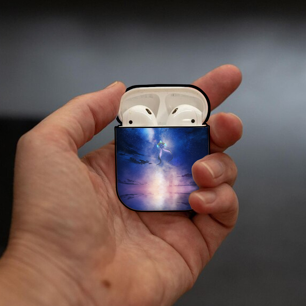 ポケットモンスター Pokémon AirPods 第2世代保護ケース ハードシェル ブラック 耐衝撃・防指紋・カラビナ付き
