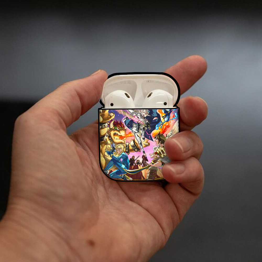 ポケットモンスター Pokémon AirPods 第2世代保護ケース ハードシェル ブラック 耐衝撃・防指紋・カラビナ付き