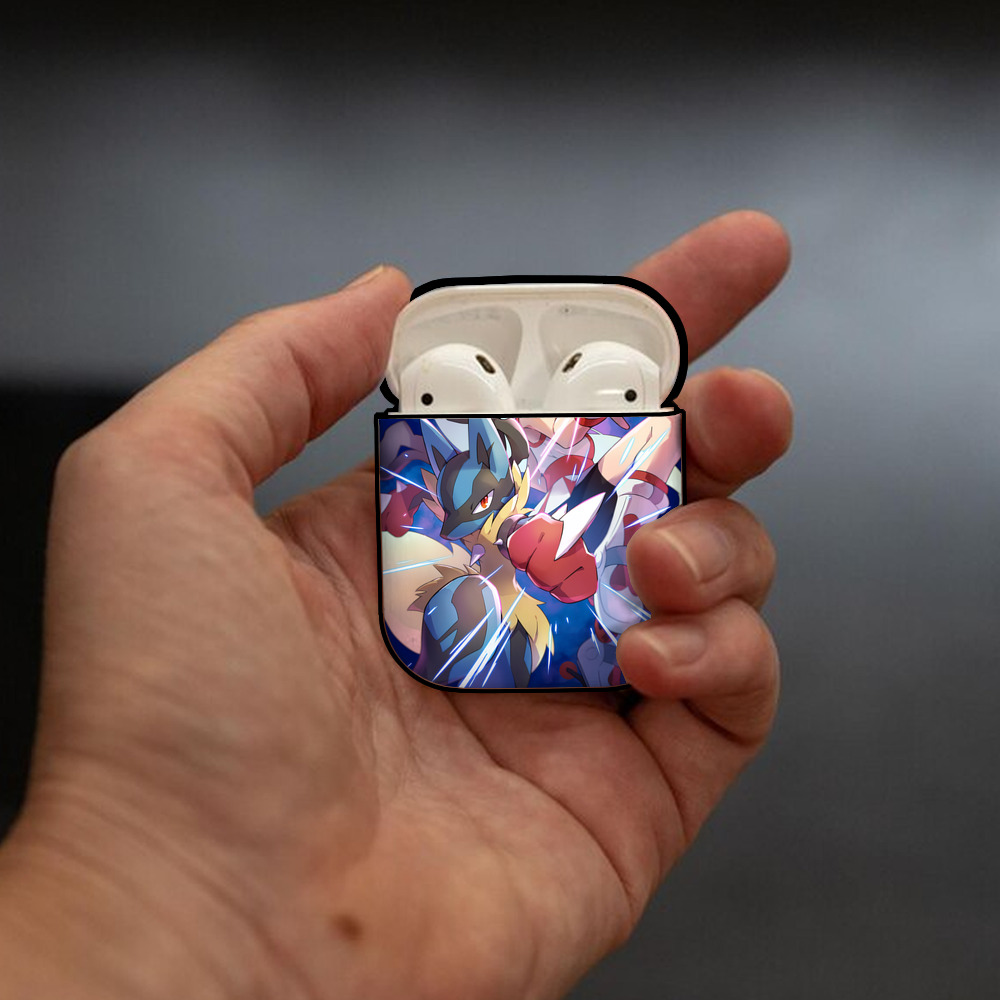 ポケットモンスター Pokémon AirPods 第2世代保護ケース ハードシェル ブラック 耐衝撃・防指紋・カラビナ付き