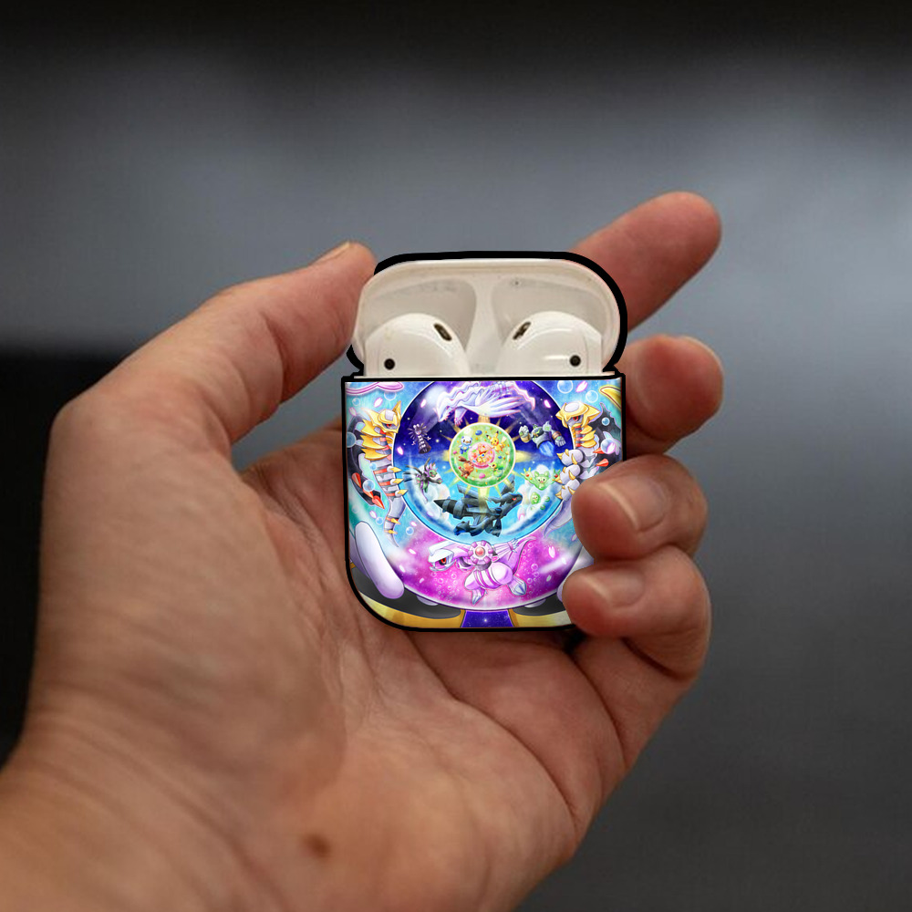 ポケットモンスター Pokémon AirPods 第2世代保護ケース ハードシェル ブラック 耐衝撃・防指紋・カラビナ付き