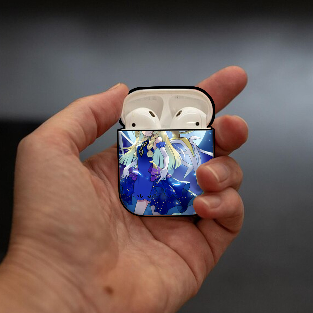 ポケットモンスター Pokémon AirPods 第2世代保護ケース ハードシェル ブラック 耐衝撃・防指紋・カラビナ付き