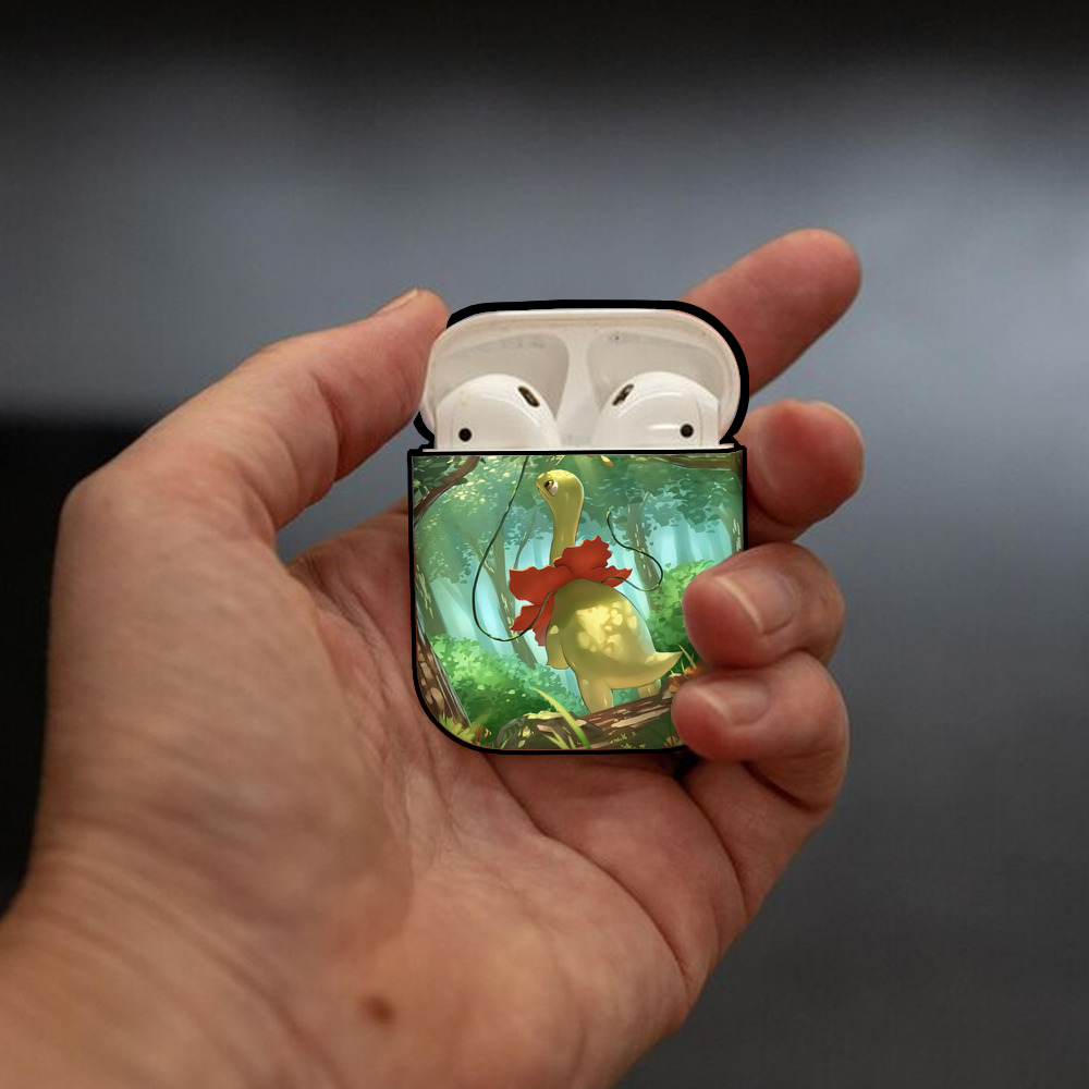 ポケットモンスター Pokémon AirPods 第2世代保護ケース ハードシェル ブラック 耐衝撃・防指紋・カラビナ付き
