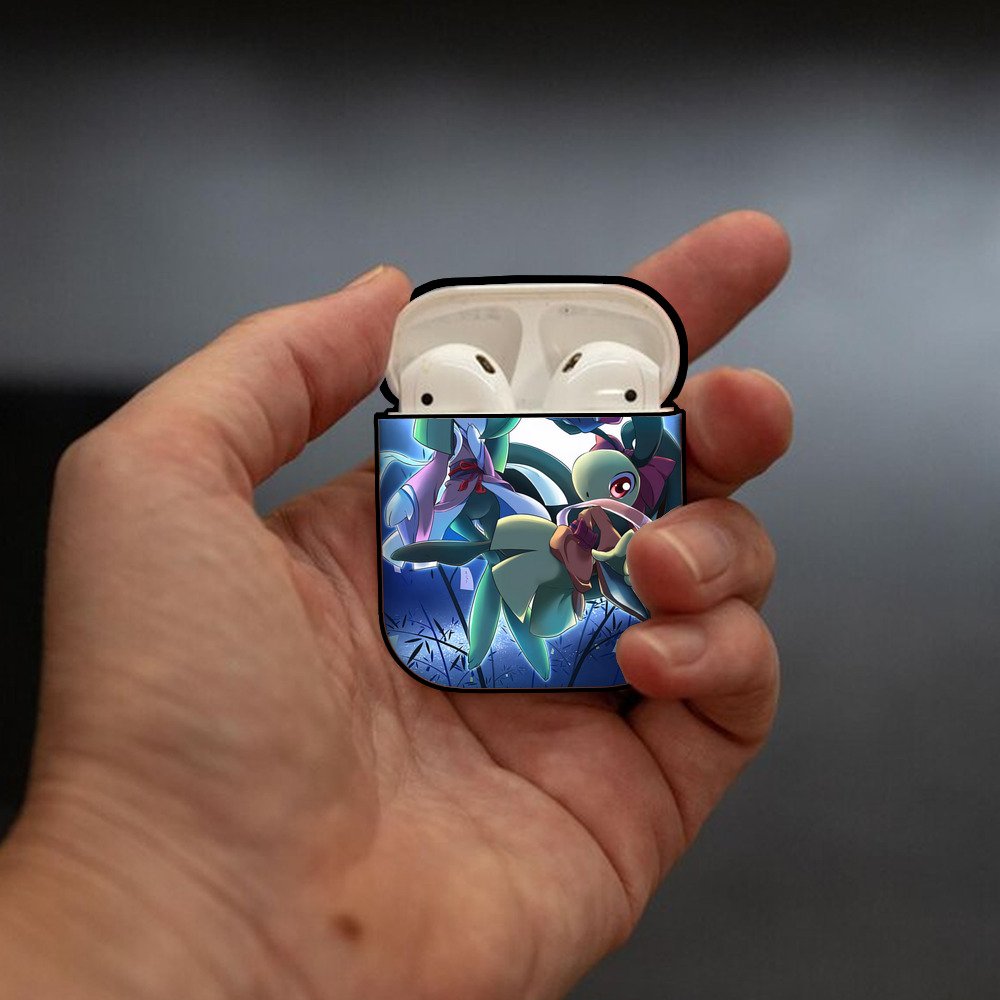 ポケットモンスター Pokémon AirPods 第2世代保護ケース ハードシェル ブラック 耐衝撃・防指紋・カラビナ付き